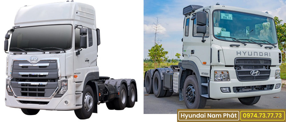 So sánh xe đầu kéo UD Trucks GWE 410 và Hyundai HD1000 Euro5 – Nên chọn dòng nào?